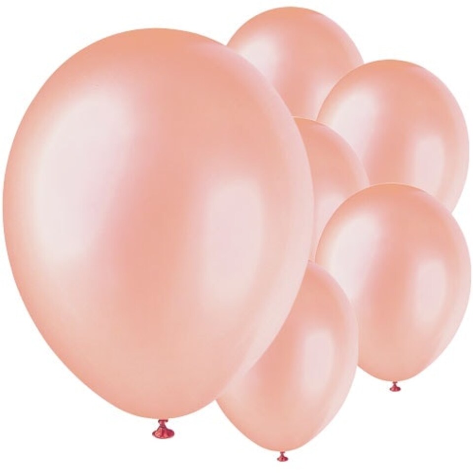 Rose Gold Biodegradable Latex Balloons 30cm / 12 in - Pack of 8