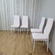 image 3 of Dining Chairs Set of 4 Pink Leather Kitchen Chairs Pink