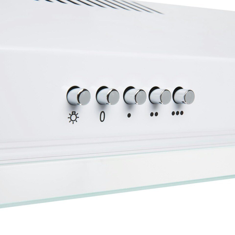 image 1 of SIA VSR60WH 60cm White Slimline Visor Cooker Hood Kitchen Extractor Fan