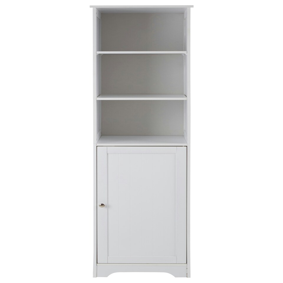 image 1 of Portern Single Door Cabinet White