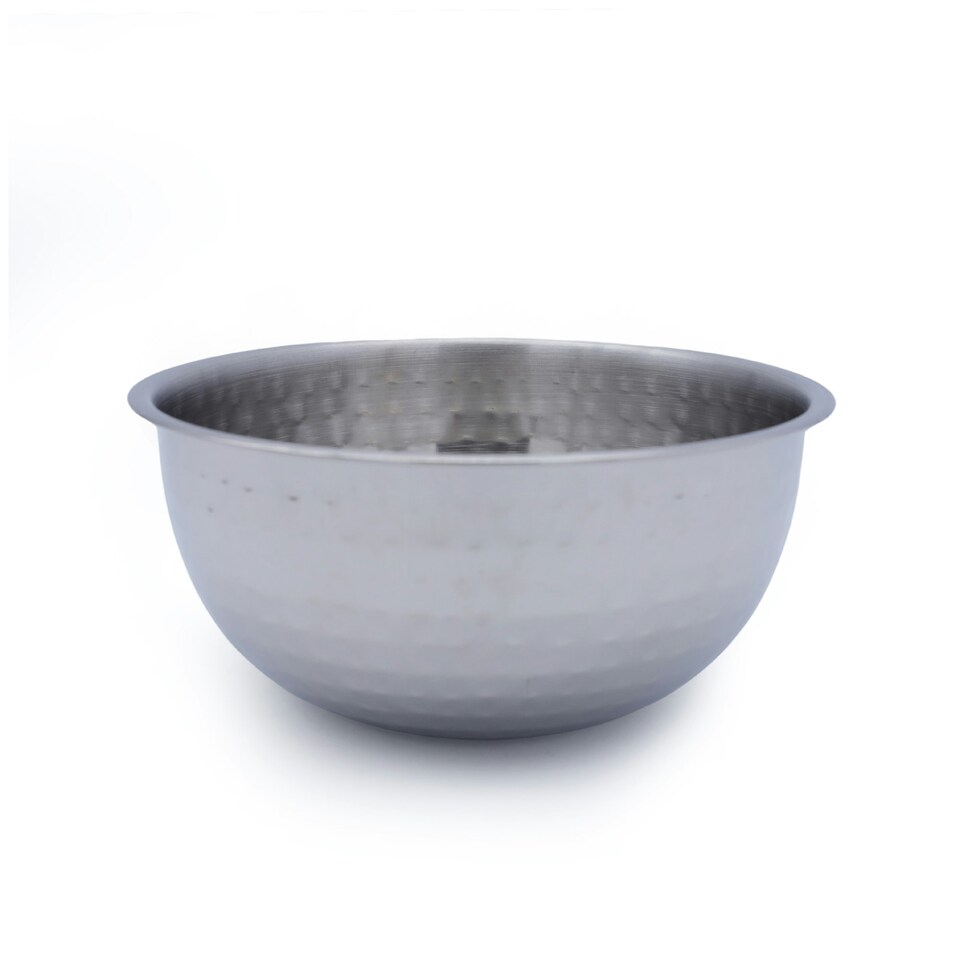 image 1 of Buckingham Stainless Steel Salad / mixing bowl with hammered effect 7.2 Litre / 30 cm