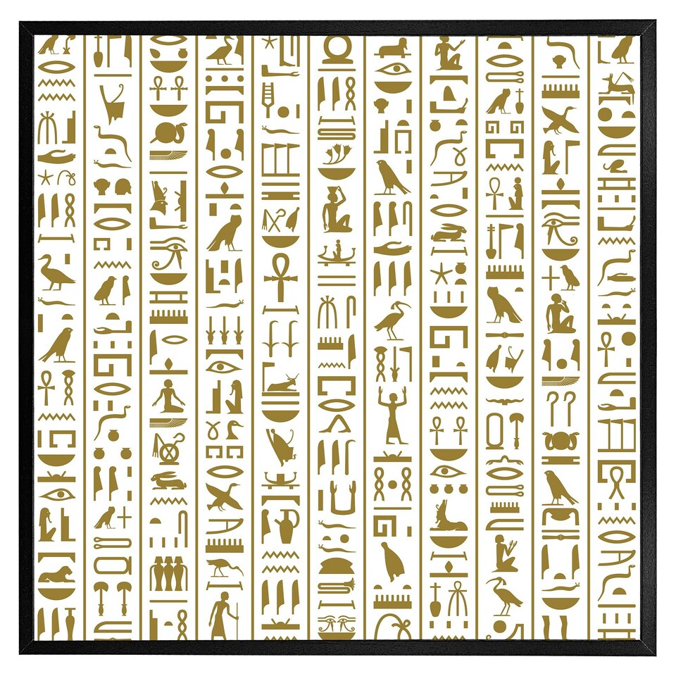 image 1 of Acient egyptian heiroglyphs (Picutre Frame) Grey | S