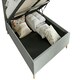 image 3 of Rhodes Grey Velvet Ottoman Bed King Size N/A