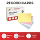 image 3 of Pack of 100 White Ruled 5x3inch Record Cards - Lined Study Index Cards for Notes, Revision