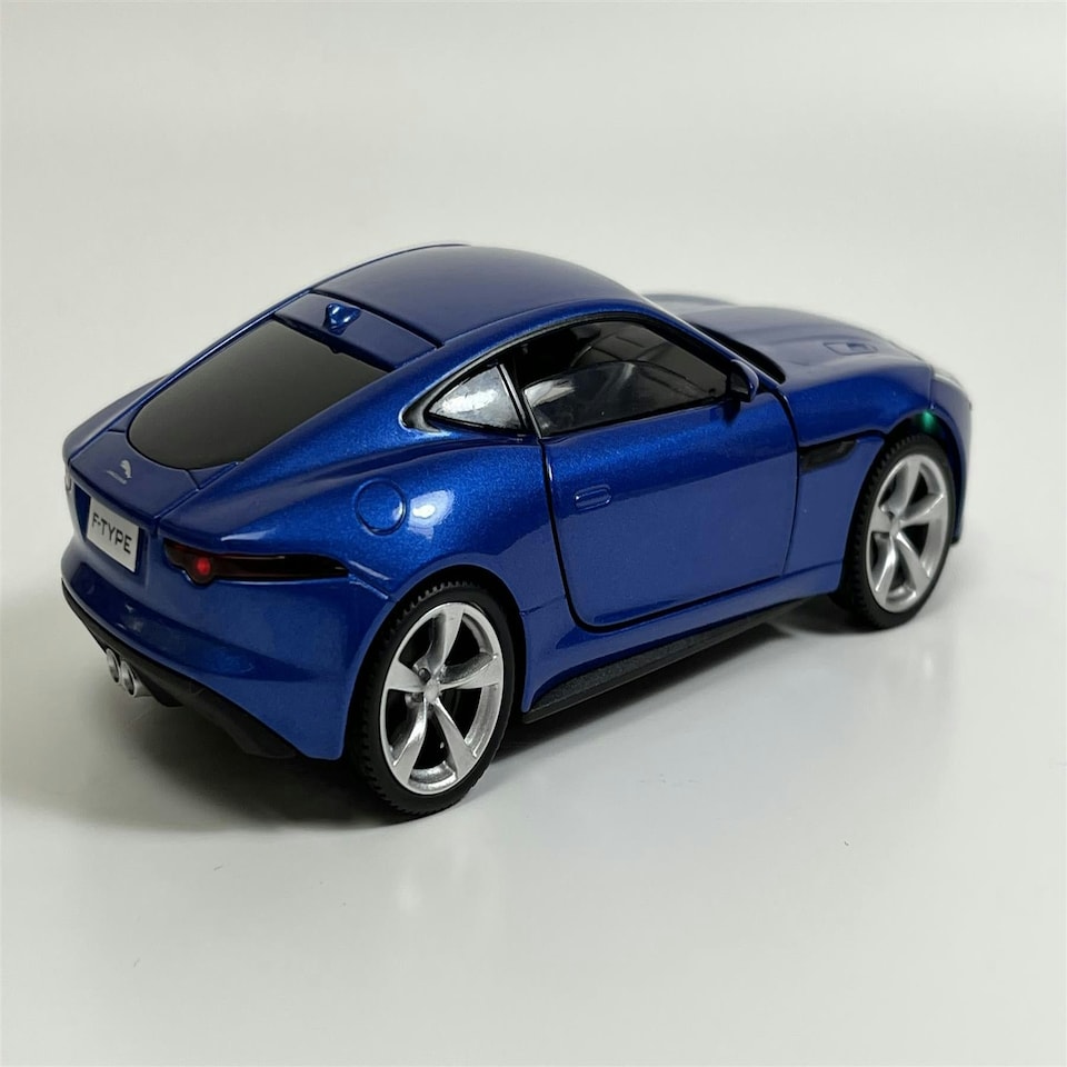 image 1 of Jaguar F Type Blue LHD 1:32 Scale Light & Sound Tayumo 32110023