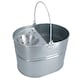 image 1 of 14L Galvanised Metal Mop Bucket Metal Kitchen Bathroom Home Floor Cleaning