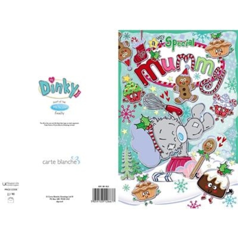 image 1 of Bear Baking Mummy Christmas Card
