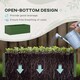 image 3 of Outsunny Galvanised Steel Outdoor Raised Bed w/ Reinforced Rods, Green