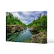 image 1 of River in mountain forest landscape (Canvas Print)