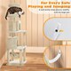 image 6 of Yaheetech 179 cm Tall Multi Level Cat Tree Kitten Condo Beige