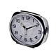 image 2 of Hometime Alarm Clock Oval with Luminous Hands - Black Case Black