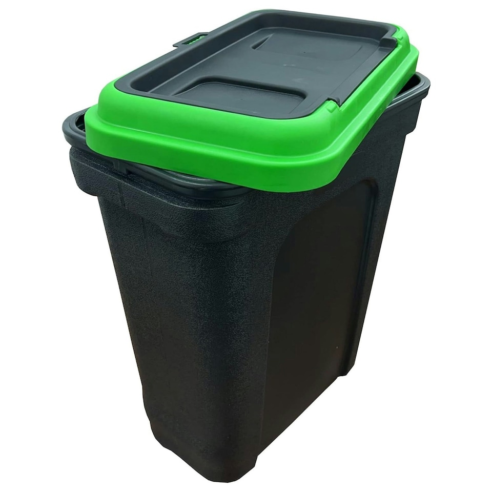 image 1 of 30L Air Tight Dry Pet Food Storage Container With Food Scoop Black