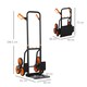 image 7 of DURHAND Trolley Hand Trucks 6-Wheels Foldable Load Cart Steel, Orange