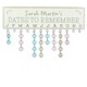 image 2 of Personalised Birthday Planner Plaque with Customisable Discs