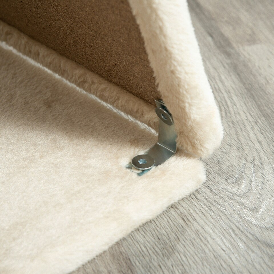 image 1 of PawHut Cat Tree Kitten Tower with Scratching Post Bed Perch Toy, Light Brown