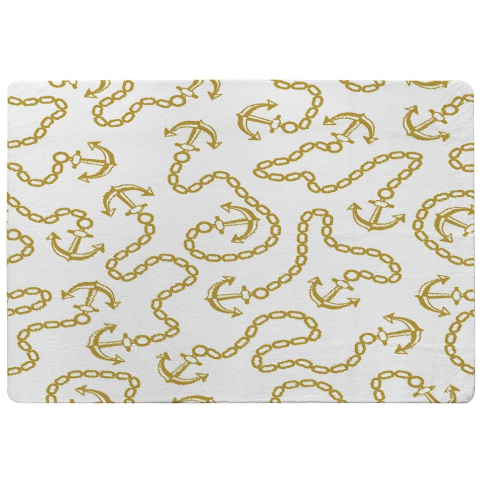 image 1 of Anchor & Chains (Rug) | Gold | M