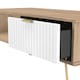 image 6 of Bexley 1 Drawer Coffee Table in White Matt & Bardolino Oak (Ready Assembled) | White | White Matt & Bardolino Oak