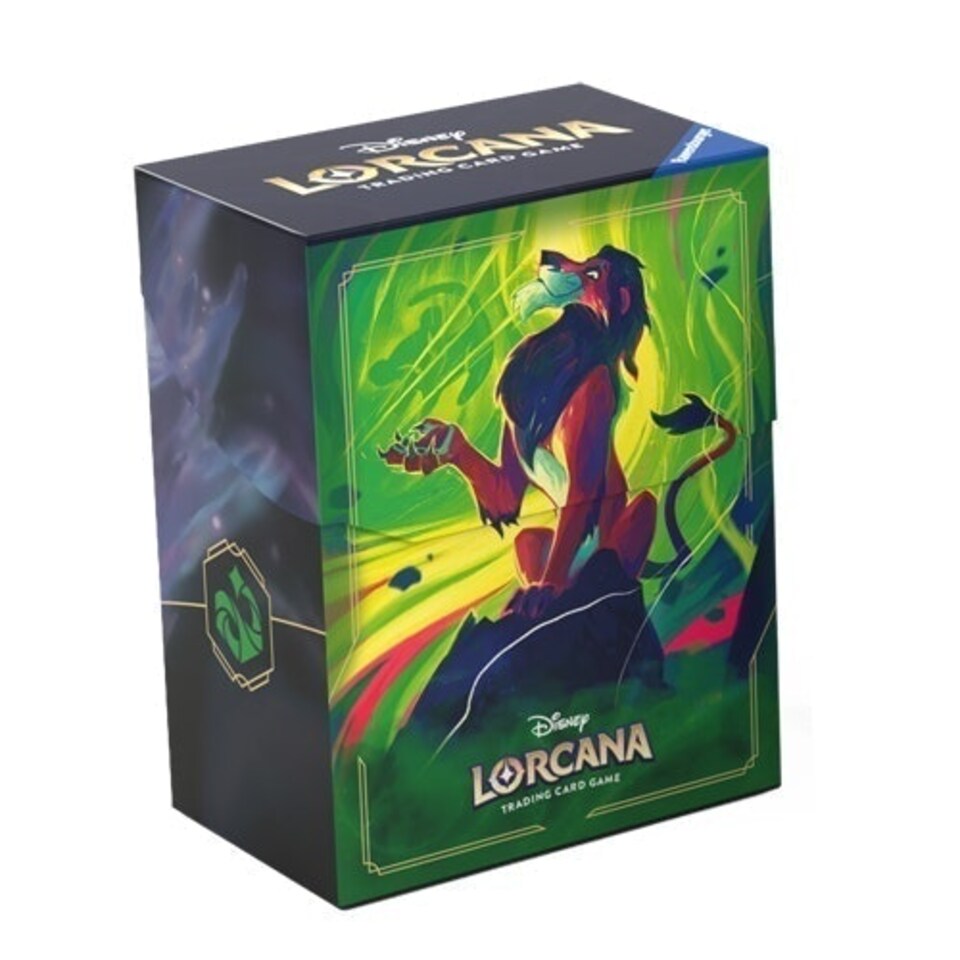 image 1 of Disney Lorcana: Azurite Sea - Deck Box -Scar