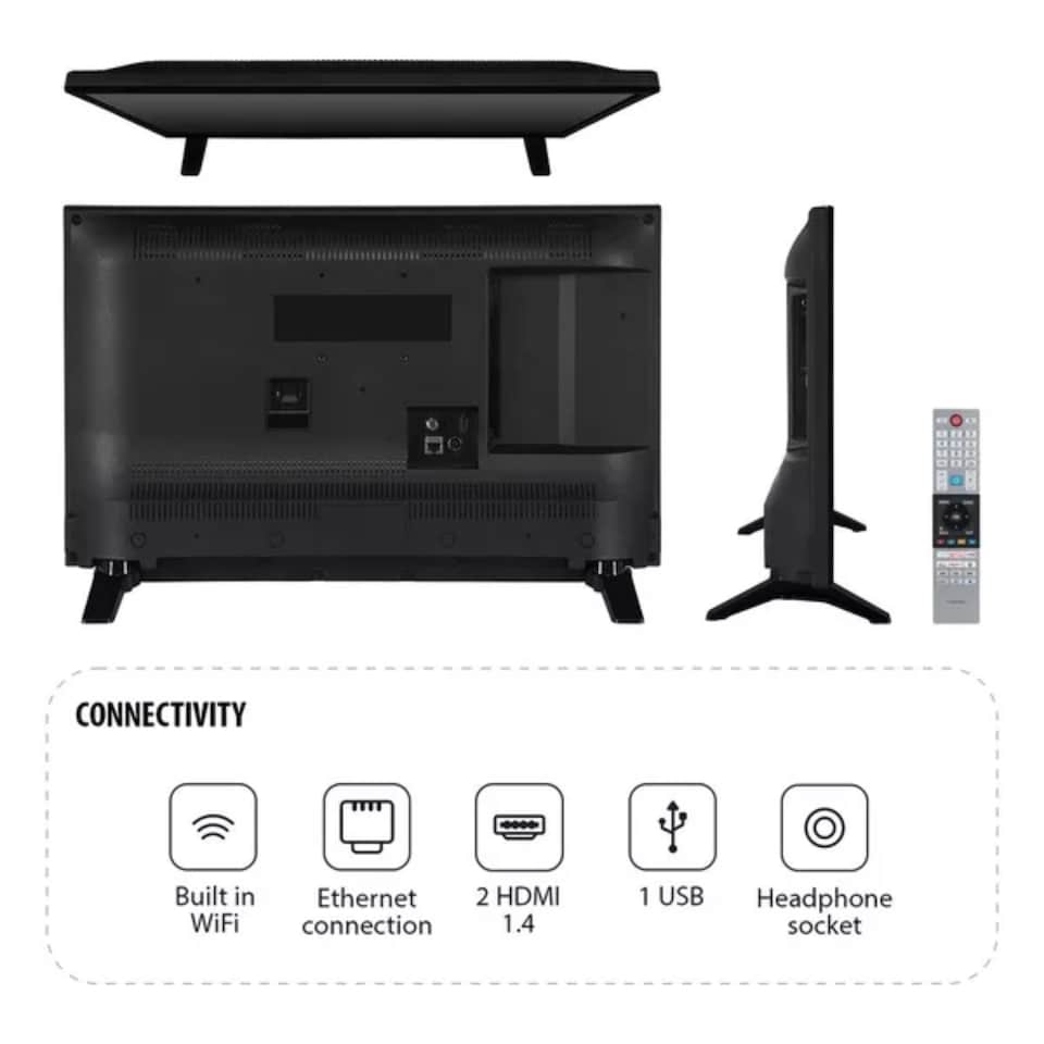 image 1 of Toshiba 24" Inch HD Ready HDR10 VIDAA Freely Smart TV - 24WV2553DB