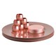 image 1 of Argon Tableware 18 Piece Metallic Charger Plates Set - Rose Gold