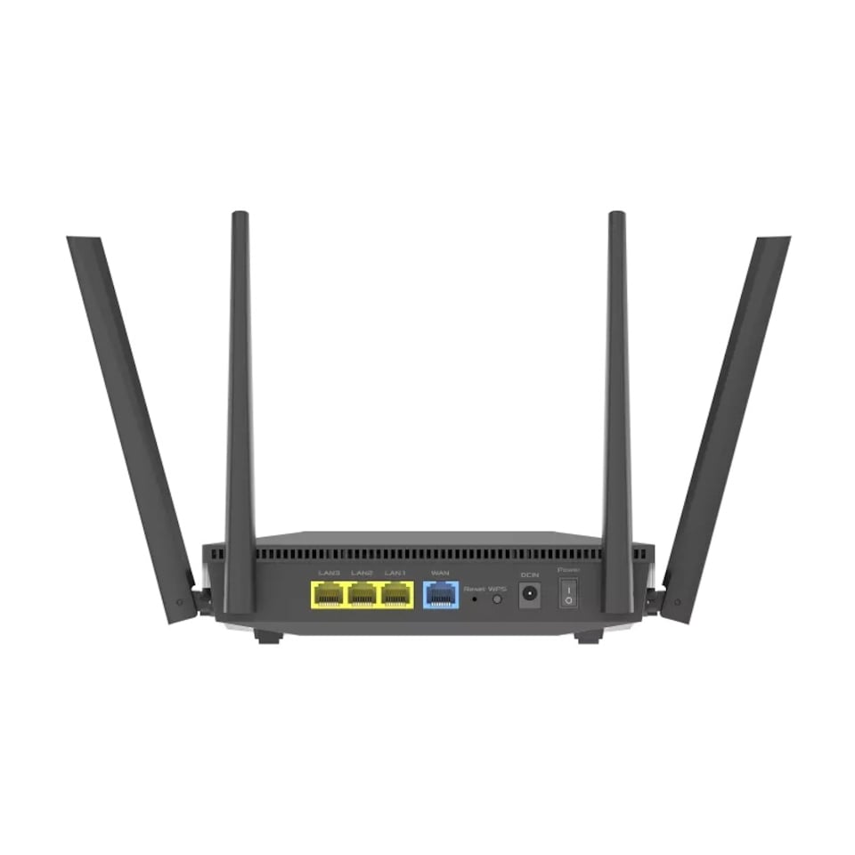 image 1 of ASUS RT-AX52 (AX1800) WiFi 6 Dual Band Extendable Router Black