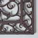 image 2 of Homescapes Cast Iron Door Mat Brown Rectangular Parisian Design