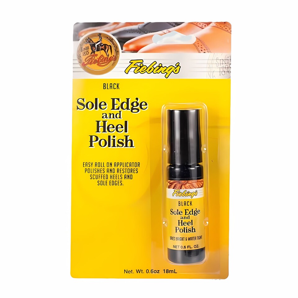 image 1 of Fiebing's Sole and Heel Edge Polish - Professional Touch-Up for Shoes 0.6oz | Black | Black