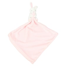 Mumbles Rabbit Baby Blanket - Pink/White - One Size