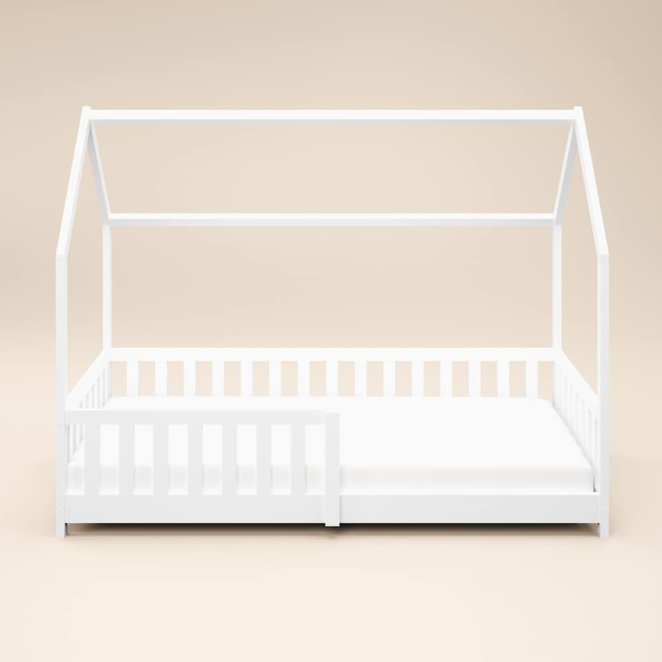 image 1 of Flair Explorer Play House Floor Bed with Rails White Wooden