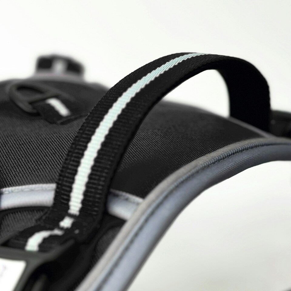 image 1 of HugglePets Activity & Travel Dog Harness Black | XL