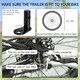 image 5 of HOMCOM Two-Wheel Bicycle Large Cargo Wagon Trailer with Folding Storage