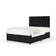 image 1 of Super Ortho Orthopaedic Black Naples Velvet Divan Set And Lona Headboard Small Single