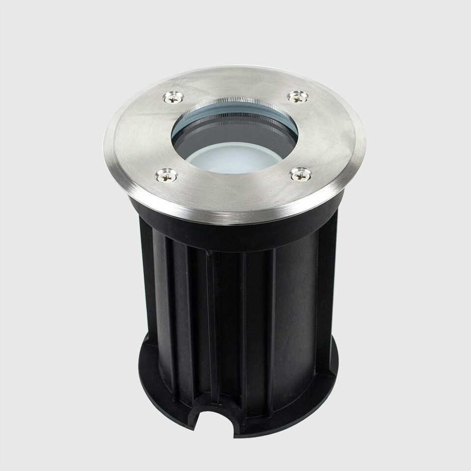 image 1 of ValueLights 8 Pack Silver Outdoor Ground Walkover Light