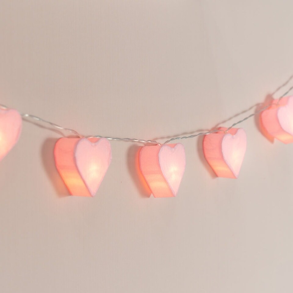 image 1 of ValueLights Pink String Light and LED .64W Bulb