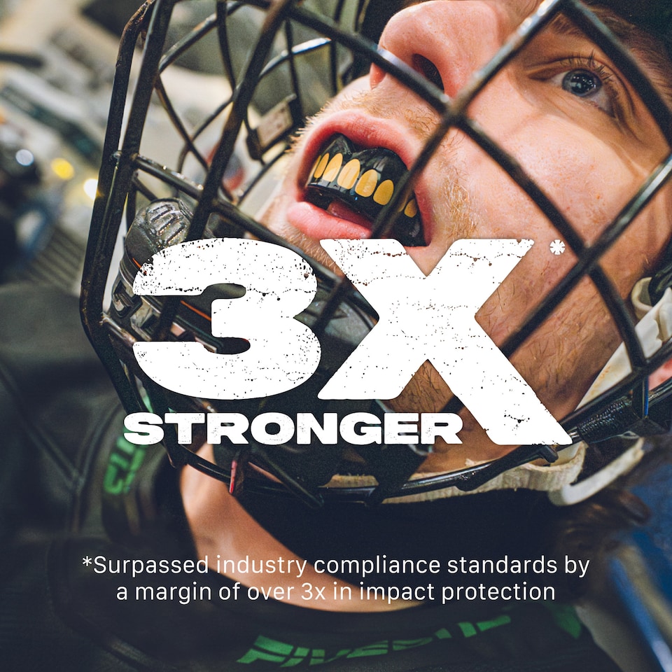 image 1 of SAFEJAWZ Extro Sports Mouth Guard Goldie Adult/Junior