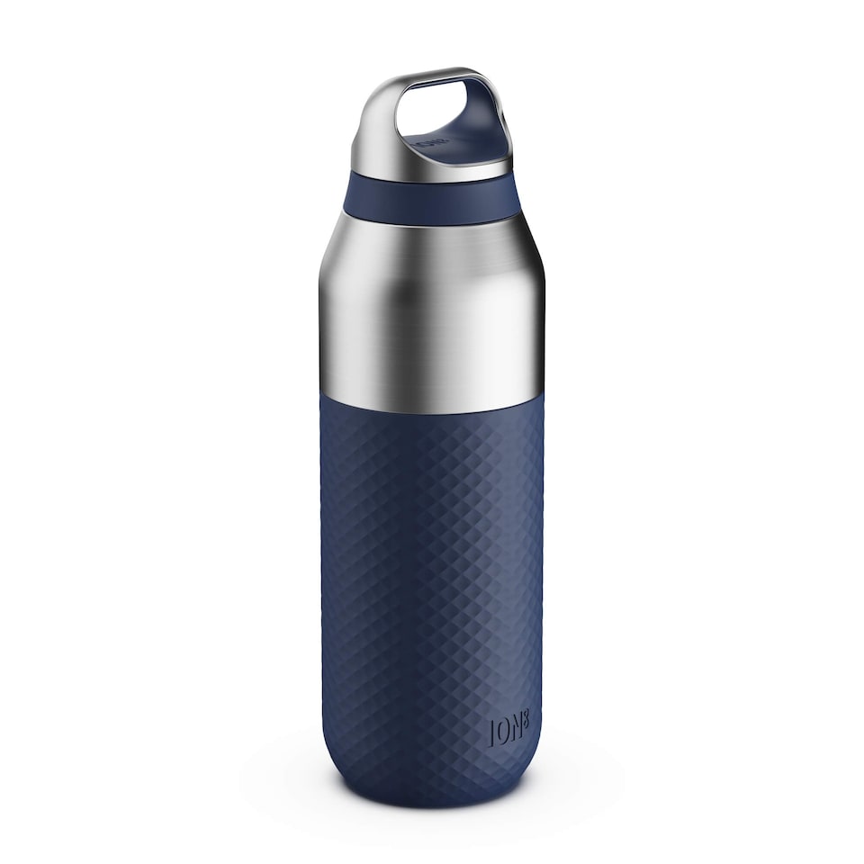 ION8 ROAM Insulated Steel Water Bottle, Rubberised, 655ml / 22oz