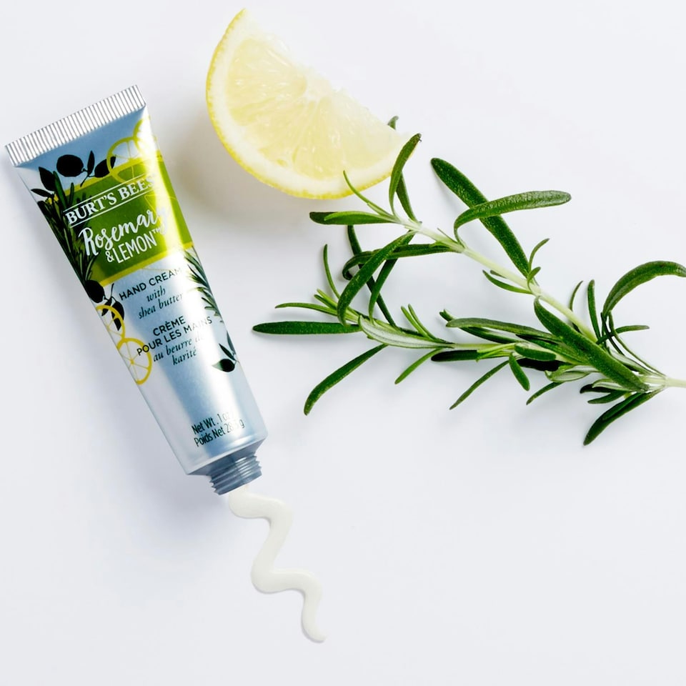 image 1 of BurtS Bees Moisturising Hand Cream with Shea Butter, Rosemary & Lemon 1oz