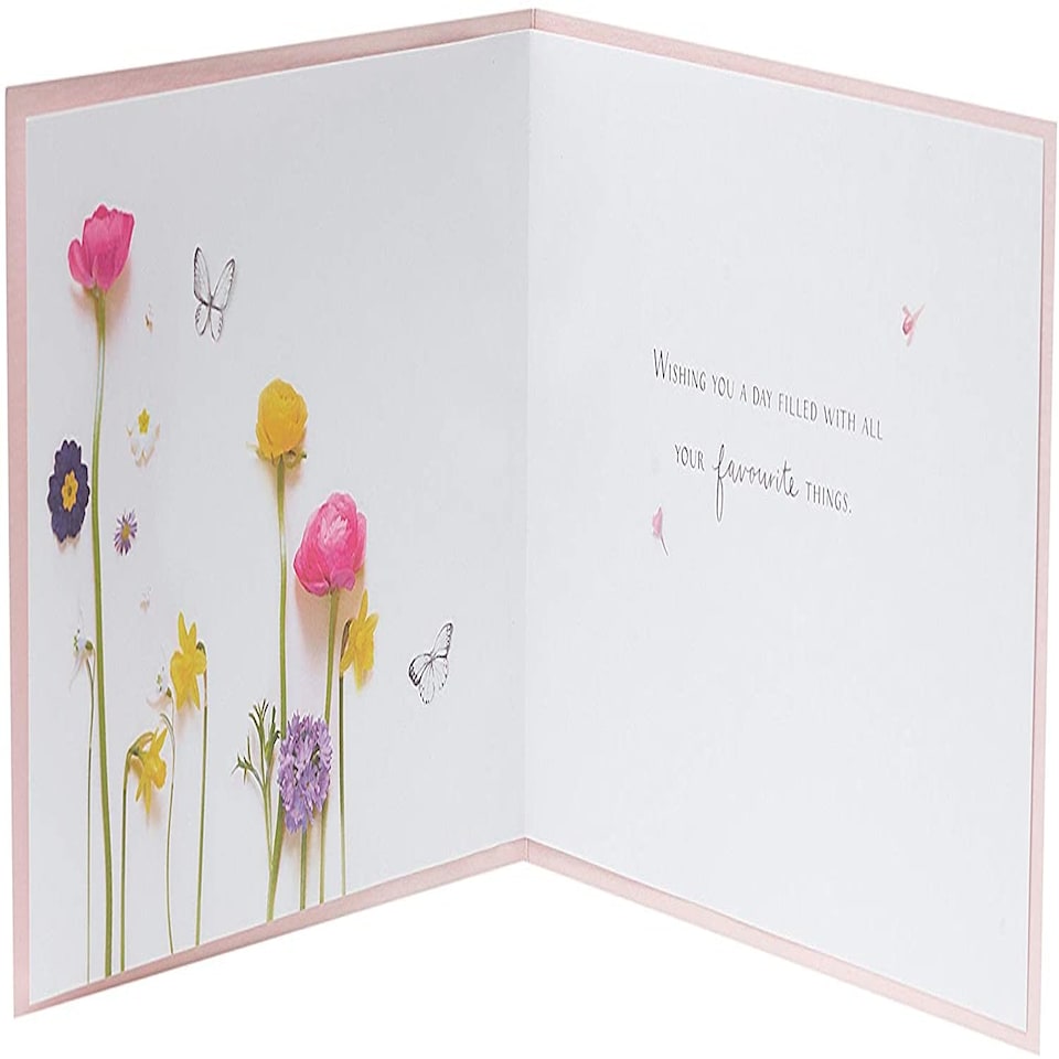 image 1 of Different Parts of Plants Flower Design Beautiful Birthday Card