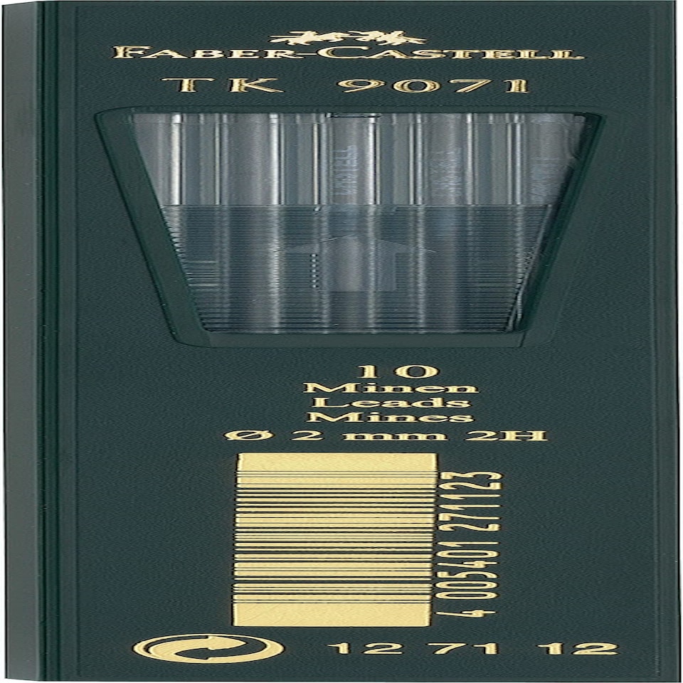 Faber-Castell - TK Clutch Pencil Leads - tube of 10 leads , 2mm, 2H