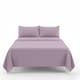image 1 of Easy Care Flat Bed Sheet Polycotton Durable Low Maintenance Bedding | Purple | Lilac