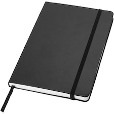 JournalBooks Classic Office Notebook - Solid Black - 21.3 x 14.4 x 1.5 cm