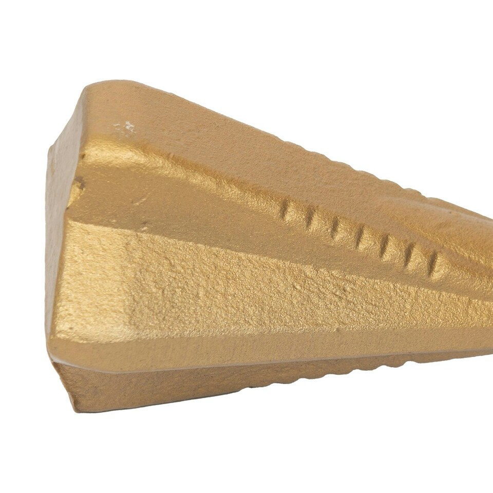 image 1 of Harbour Housewares Steel Wood Splitting Wedge - 1.8kg - Gold