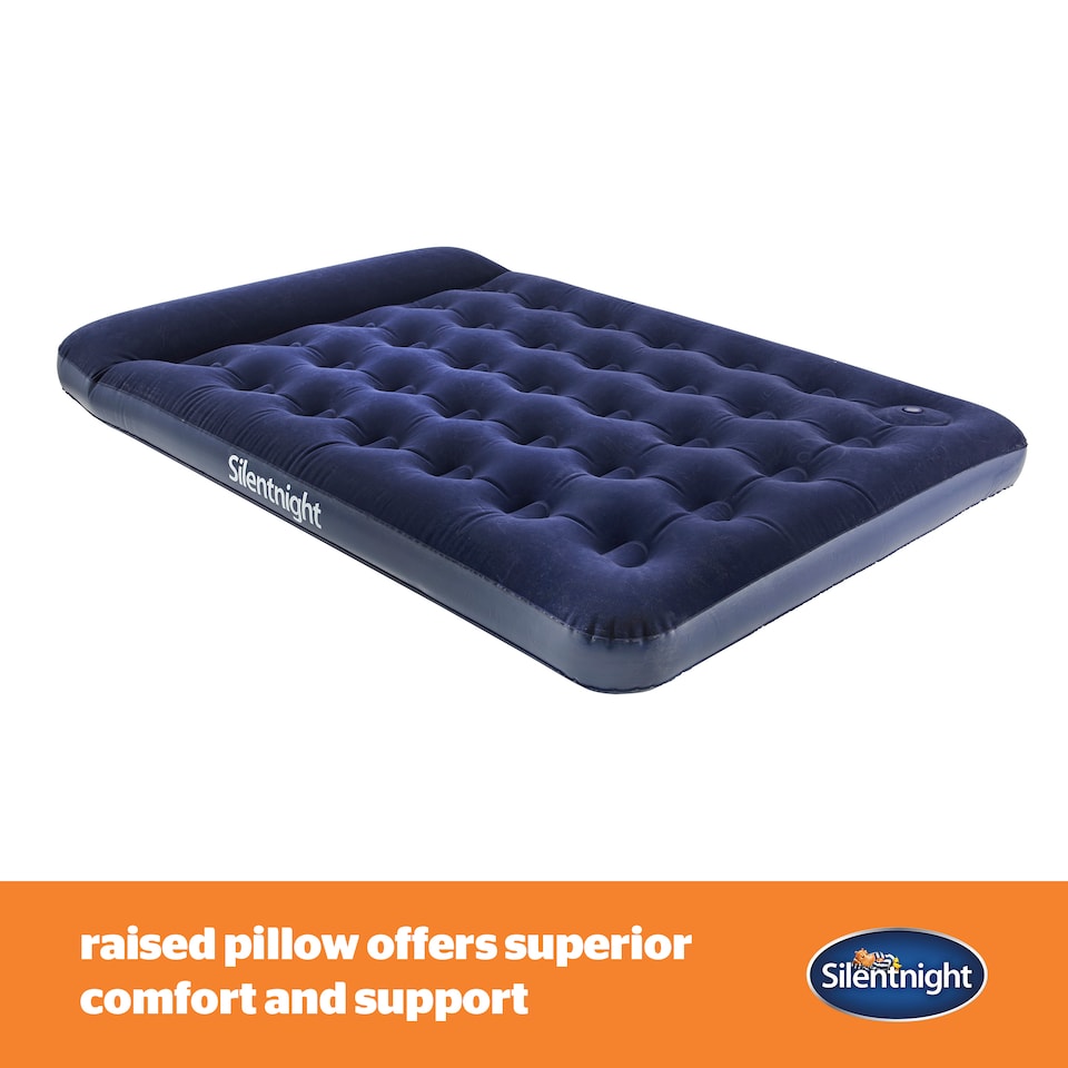 image 1 of Silentnight Flock Airbed With Integrated Foot Pump