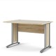 image 2 of Prima Desk 120cm in Oak with Silver Grey Steel Legs