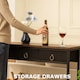 image 7 of Slim Hallway Console Table with 3 Non-Woven Drawers