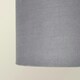 image 3 of ValueLights Reni Medium Grey Velvet Pendant Shade Grey