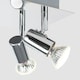 image 2 of ValueLights Consul Spotlight Polished Silver Spotlight and GU10 Spotlight LED 5W Warm White 3000K Bulb