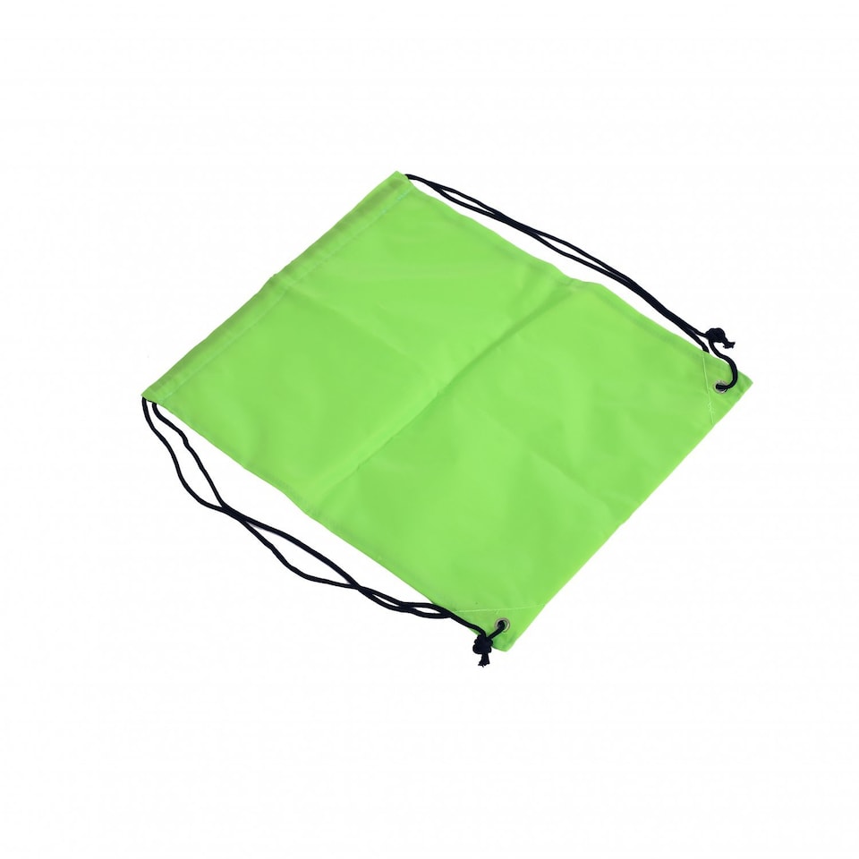 image 1 of Oxford Cloth Sports PE Lime Green Laundry Drawstring Bag | Green