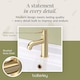 image 7 of Balterley Round Mono Basin Sink Mixer Tap & Push Button Waste - Balterley | Copper | Brushed Brass | 1