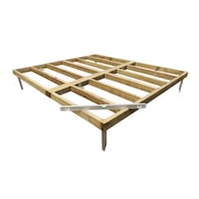 12 x 8 Feet Pressure Treated Wooden Shed Base - Timber - L235 x W350.6 x H7 cm - Brown | Brown